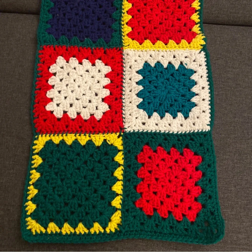 handmade Granny Square Wall hanging